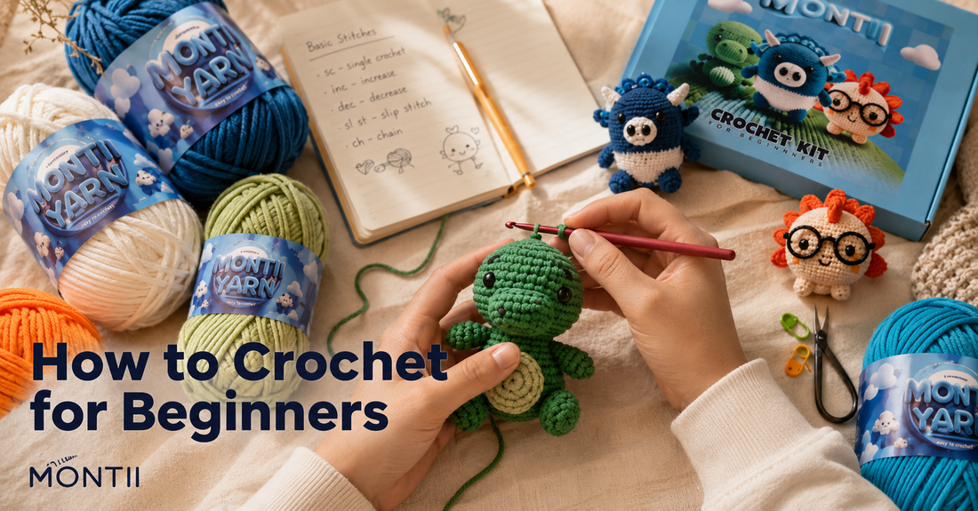 How to crochet for beginners - MONTII crochet kit